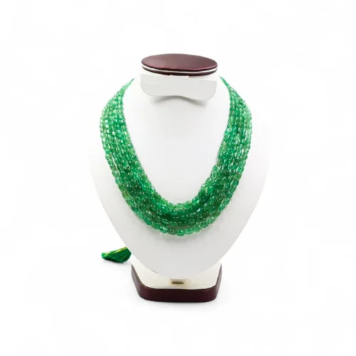 Emerald Serenity – Aventurine Kantha Mala