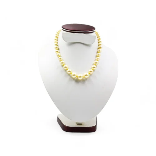 Golden Glow – Classic Pearl Glass Mala