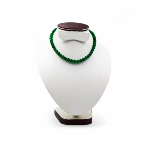 Verdant Glow – Quartz Bead Mala