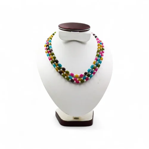 Rainbow Muse – Tourmaline Gemstone Kantha