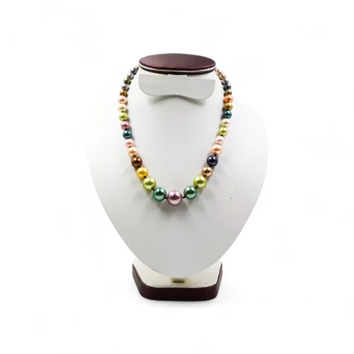 Mystic Bloom – Multicolor Pearl Necklace